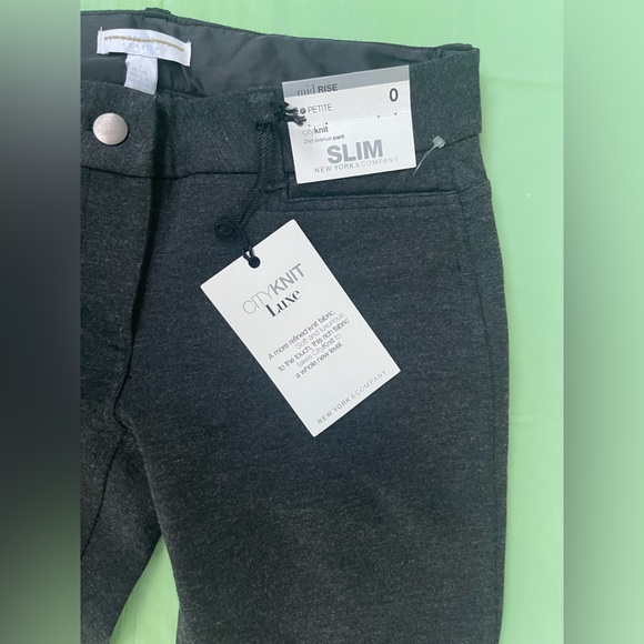 Slim Classic Dark Gray Women's pants size 0 petite NWT - Picture 12 of 14